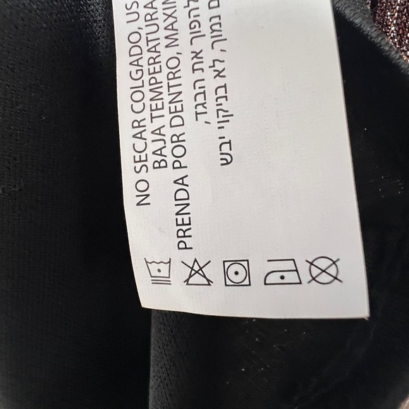 Black Tape Women's M Brown V-Neck Chiffon Leg Slit Surplice Tiered Maxi Dress - Picture 13 of 13